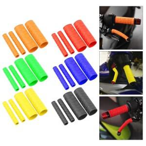 4개입 바이크 오토바이 핸들바 그립 브레이크 클러치 레버 커버 보호대  고무 바 실리콘 슬리브