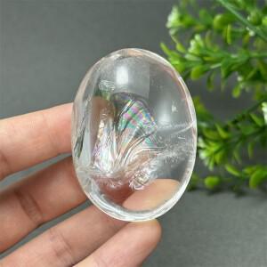 천연 하이 퀄리티 화이트 크리스탈 팜 재생 미네랄 쿼츠 에너지 장식품 치유 명상 기도문 홈 데코 수집