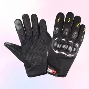 오토바이 라이더 터치장갑 스포츠 가죽 반장갑 (WFKBF02)