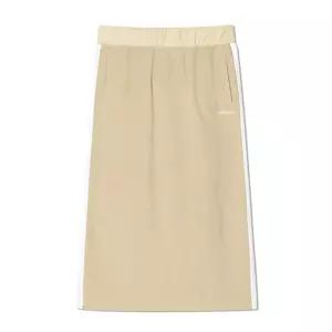 [오아이오아이컬렉션]레이어드 로고 벨벳 스커트 [CREAM]