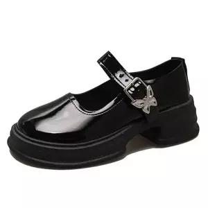 [하프클럽/]캐주얼 여자 통굽 로퍼 슈즈 신상 패션 키높이 구두