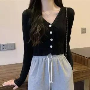 크롭 꽈베기 3컬러 가을 가디건 숏 (WFKBVMZ)