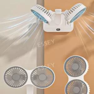 휴대용 심플 듀얼팬 주방 다기능 화이트 선풍기 사무실 USB