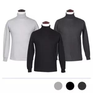 [하프클럽/]기모 스판 남자 폴라티 목폴라 목티셔츠 목티 면스판