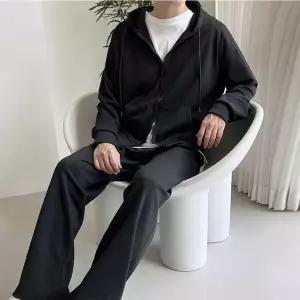 [하프클럽/]투웨이 후드집업 스트링 와이드팬츠 세트 봄가을 코디