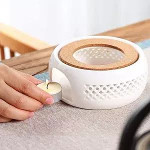 도자기 티 워머 S-2 화이트 드립 우리기 온도유지