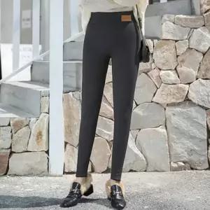 겨울 웜 팬츠 기모 도톰 가을 바지 청년 레깅스 얇은 융바지