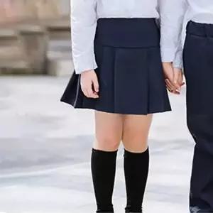 교복 네이비 주니어 주름 치마 학생복 스커트 (WFKC2SV)