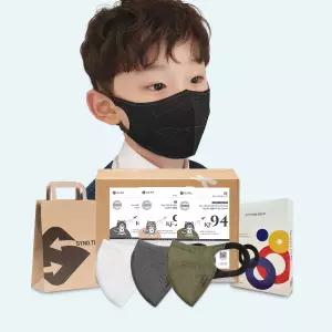 시노텍스 KF94 마스크 어린이 선물세트 화이트 10매 컬러 30매