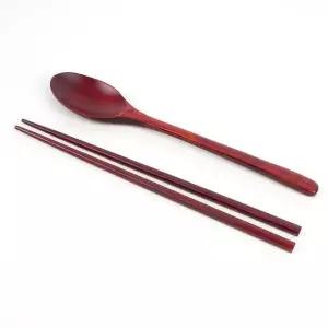 옻칠 수저 고급스러움 젓가락 조화 식사용품 식탁 꾸미기 (WFKD3D7)