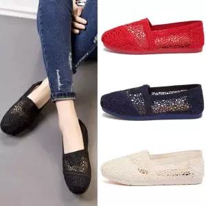 로로 여름 신발 슬립온 탐스슈즈 플랫슈즈 레이스 탐스