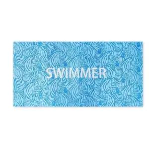 고품질 비치 타올 극세사 타월 스포츠 수건 블루 중형 140x70 (WFKDXSY)