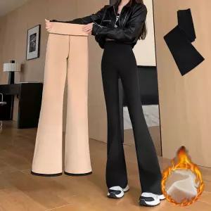 SIS-686 기모 나팔 바지방한용부츠컷팬츠 겨울부츠컷팬츠 나팔바지 부츠컷팬