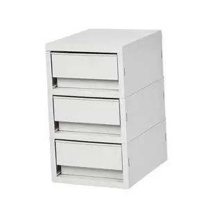 미니 서랍 정리함 3단 소품 수납함 서랍형 다용도 뉴트로 소형 플라스틱 데스크 진열함 사무실 화장대로함