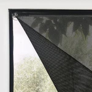 SchRLING 노 드릴 무선 조명 필터링 창 그늘막 눈부심 투명 임시 98인치 폭 x 63인치 두께 빨판 포함