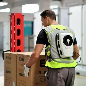 여름 에어컨 조끼 쿨링 충전기 4시간 세트 야외