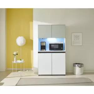 [아시안데코]데코라인 비크 주방수납장 밥솥다이 렌지대 990 올리브그린 방문설치