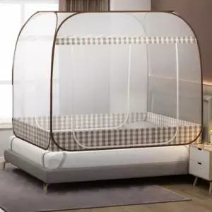 원터치 텐트 모기장 양문형 침대 캐노피 실내 3인용 WEE90A6