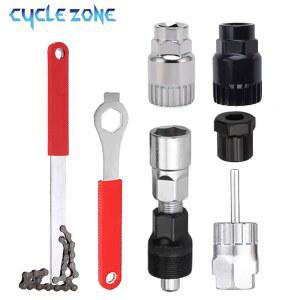 기어 풀러 자전거 수리 도구 키트 MTB 로드 바이크 체인 휘프 페달 렌치 크랭크 카세트 제거 다기능 유지보수 세트