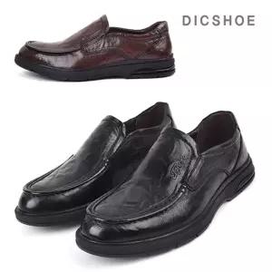 [딕슈]딕슈 남성 소가죽 커브드라인 슬립온 로퍼 3cm S370