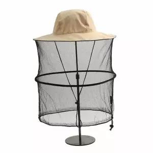 방충모자 해충방지 모기장 방충모자(크림) 낚시 벌초모자