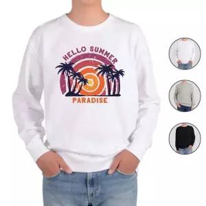 [하프클럽/알티피아]맨투맨 전색상 하와이 열대나무 여름 해변 e 디자인티