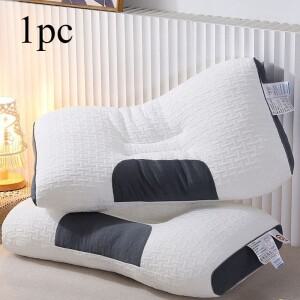 1인체공학적 3D SPA 마사지 베개 목 지지대 및 편안한 수면 제공 화이트 코어가 포함된 올 시즌 침구