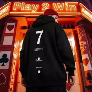 남성 기모 캐주얼 넘버링 레터링 빅사이즈 후드티 3컬러