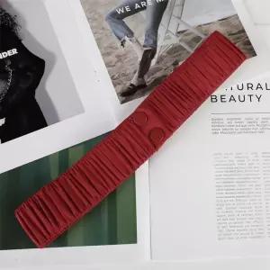 곱창벨트 셔링 아우터 밴딩 와이드 허리벨트 스판 패브릭 똑딱이 단추 코트 원피스 오버핏