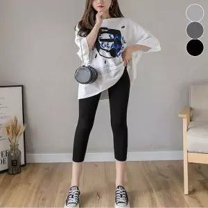 레깅스 신축성 얇은 8부레깅스 여름 모달 쿨 쫀쫀한