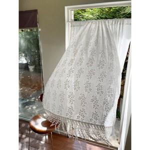 로맨틱 자수 가림막 공간분리 커튼 중문 방문가리개 현관문