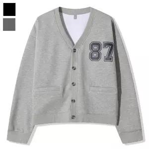 [리빌모아]남자 캐주얼 보스턴 기모 니트 가디건 AC CA Q081 멜란지_P415136575