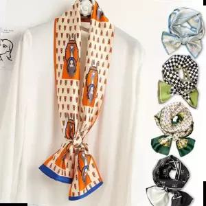여성스카프 패턴 실크 봄 가을 직사각 스카프 18종 LM-0562