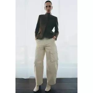 [정품] 자라 자켓 데일리 야상 아웃터 ZARA ZW 컬렉션 울 타이트핏 블레이저 - 멀티컬러