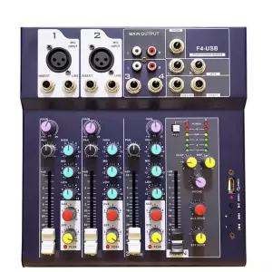녹음 에코 챔버 음향 무대 노래방 믹서 usb F4 4채널