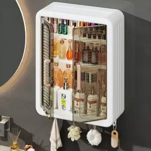 욕실 미니 수납장 욕실장 다용도 무타공 수건함 심플