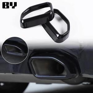 카니발몰딩 스테인리스 스틸 블랙, BMW X3 G01 X4 G02 2022-2024, 4 아웃 테일 스로트 머플러, 배기 파이프