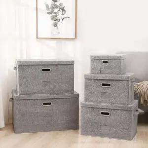 원룸정리함 패브릭리빙박스 중형 깔끔한 수납박스 3호 (WFKHZ8P)