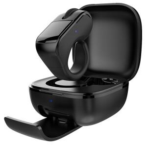 터치스크린 및 스크롤 휠이 있는 블루투스 링 마우스 2.4G+BT 무선 셀카 비디오 페이지 넘김 손가락 끝 리