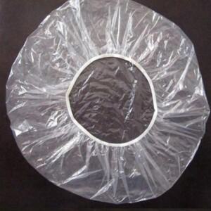 100개 탄성 방수 성인 샤워 목욕 모자 일회용품 스파 홈 헤어