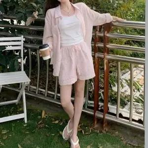 여름코디세트 레이어드활용 나시상의 셔츠 반바지