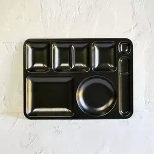 업소용 941YLC75 급식소용 4찬 수저거치 멜라민 식판