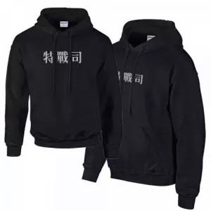 기모 안감 밀리터리 스타일 후드 티셔츠 특전사 디자인 스포츠 웨어