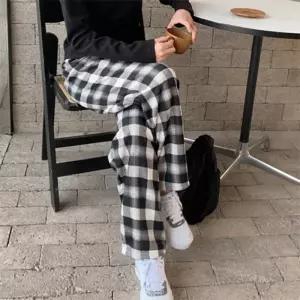 오르셰 포그니 체크패턴 융털바지 3종 융털팬츠 수면바지 밴딩팬츠