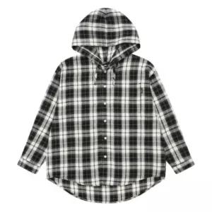주니어 HC17 유니 체크 후드셔츠 남방 26s5331
