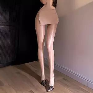 조임없는 밑트임 오픈 섹시 펄 광택 팬티 스타킹