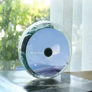 투명 CD 플레이어 휴대용 벽걸이 CDP 아날로그 감상