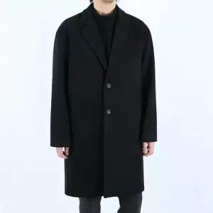 롤프 남성 남자 울 모직 겨울 롱코트 3버튼 기본 무지 싱글