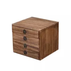 전통차 보관함 원목 티박스 보이차 정리함 서랍 차보관