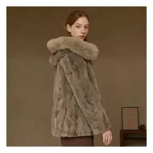 [택가 399,000원]뮤 사가폭스 후드 리버시블 밍크 코트